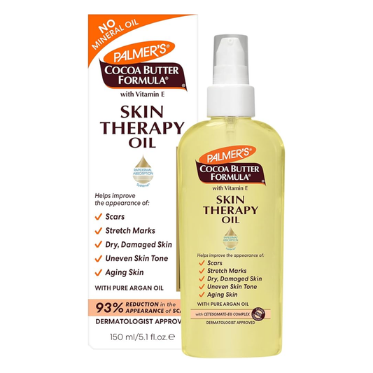 Palmer's Cocoa Butter Formula Skin Therapy Oil with Vitamin E and Argan Oil 150ml for Scars, Stretch Marks and Dry Skin