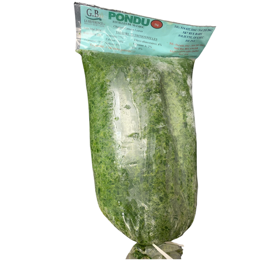 Frozen Cassava Leaves, 1kg