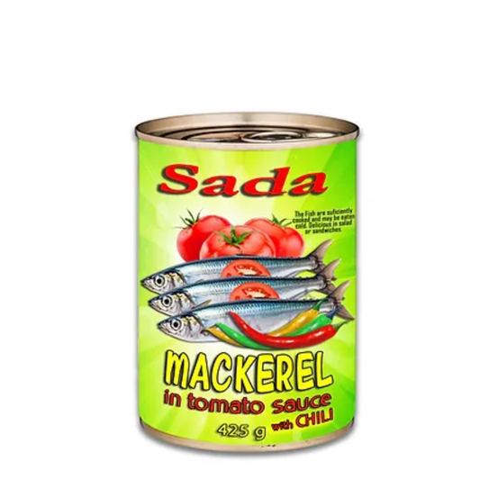 SADA - MACKEREL in TOMATO SAUCE with CHILI, 425g