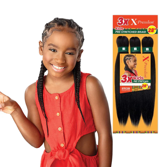 SENSATIONNEL X-Pression - Kids 3x Pre-Stretched Braid 28"