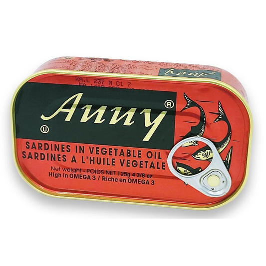 Anny - SARDINES IN VEGETABLE OIL, 125g