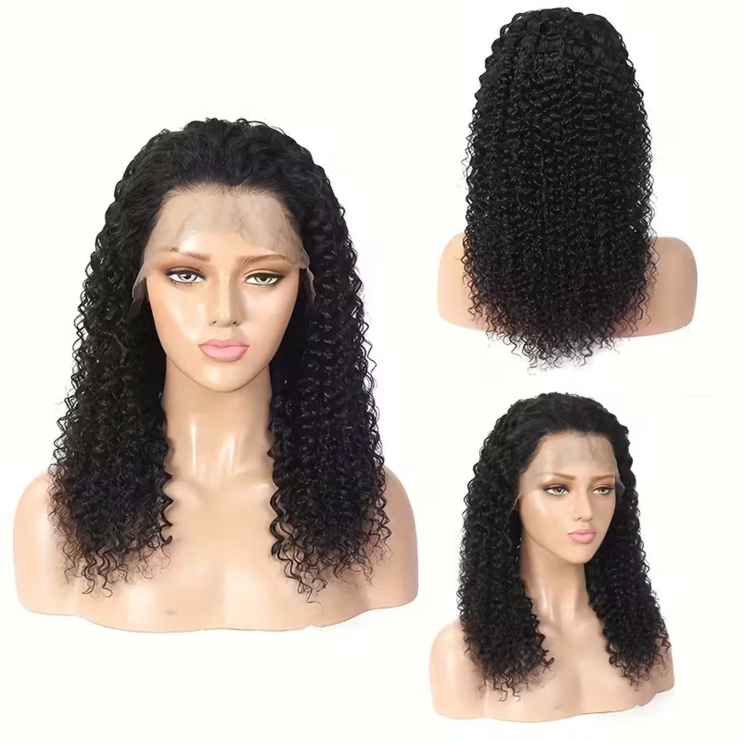 13x4 HD Lace Front Kinky Curly Human Hair Wig – 26″, 250% Full Volume