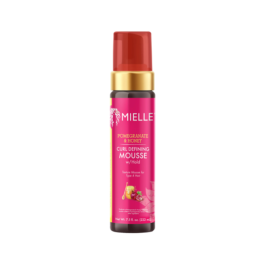 Mielle – Mousse definidora de rizos de granada y miel, 7.5 fl oz