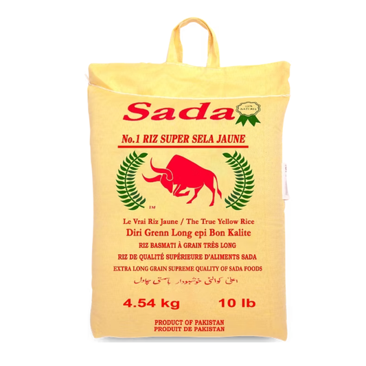 Sada – Riz basmati jaune Super Sela no 1, 10 lb
