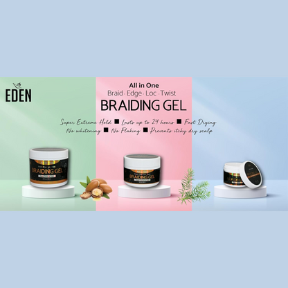 Eden - Gel para Trenzar Todo en Uno (Fijación Súper Extrema)