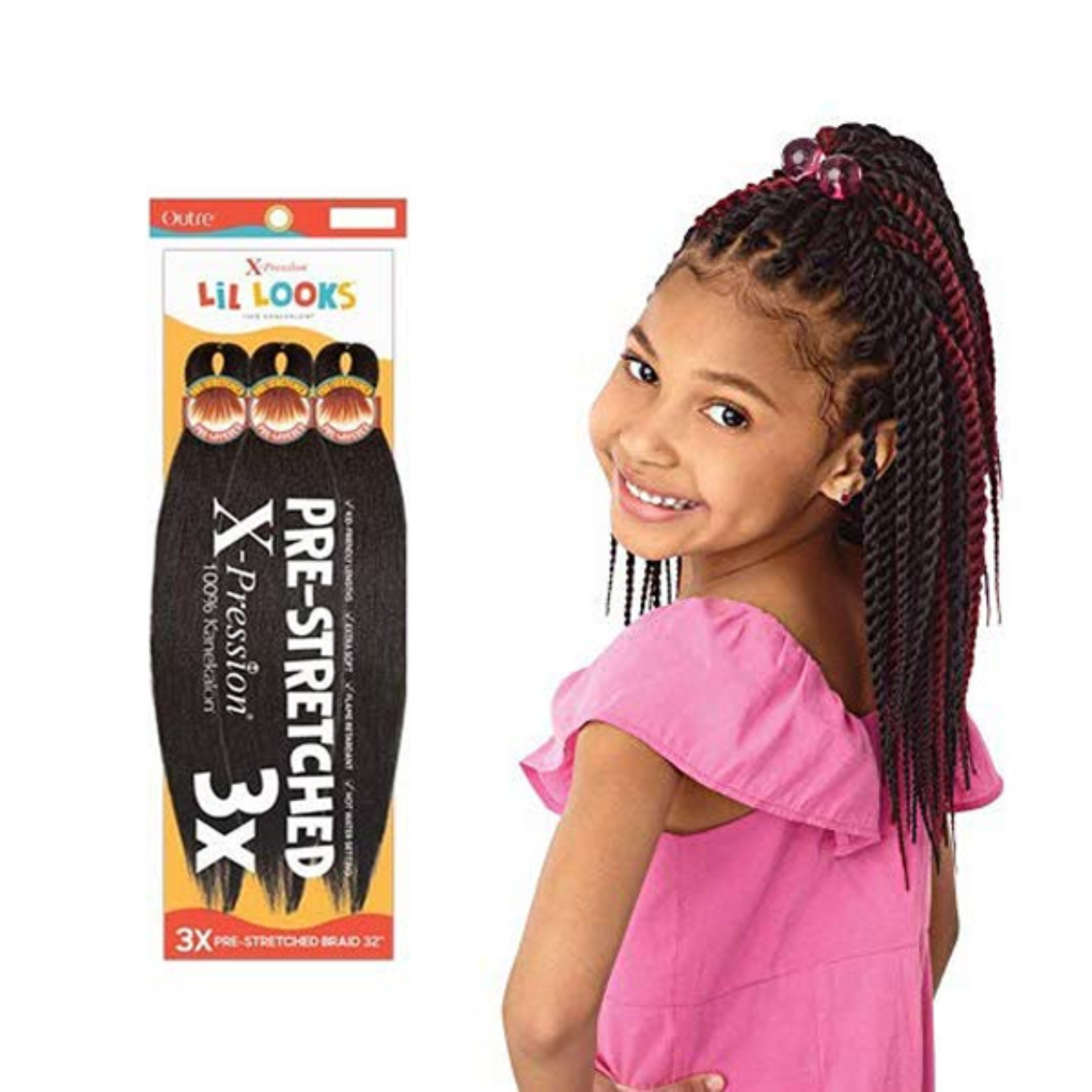 OUTRE - X-Pression LIL Looks 3X Pre-Stretched Braid 32"