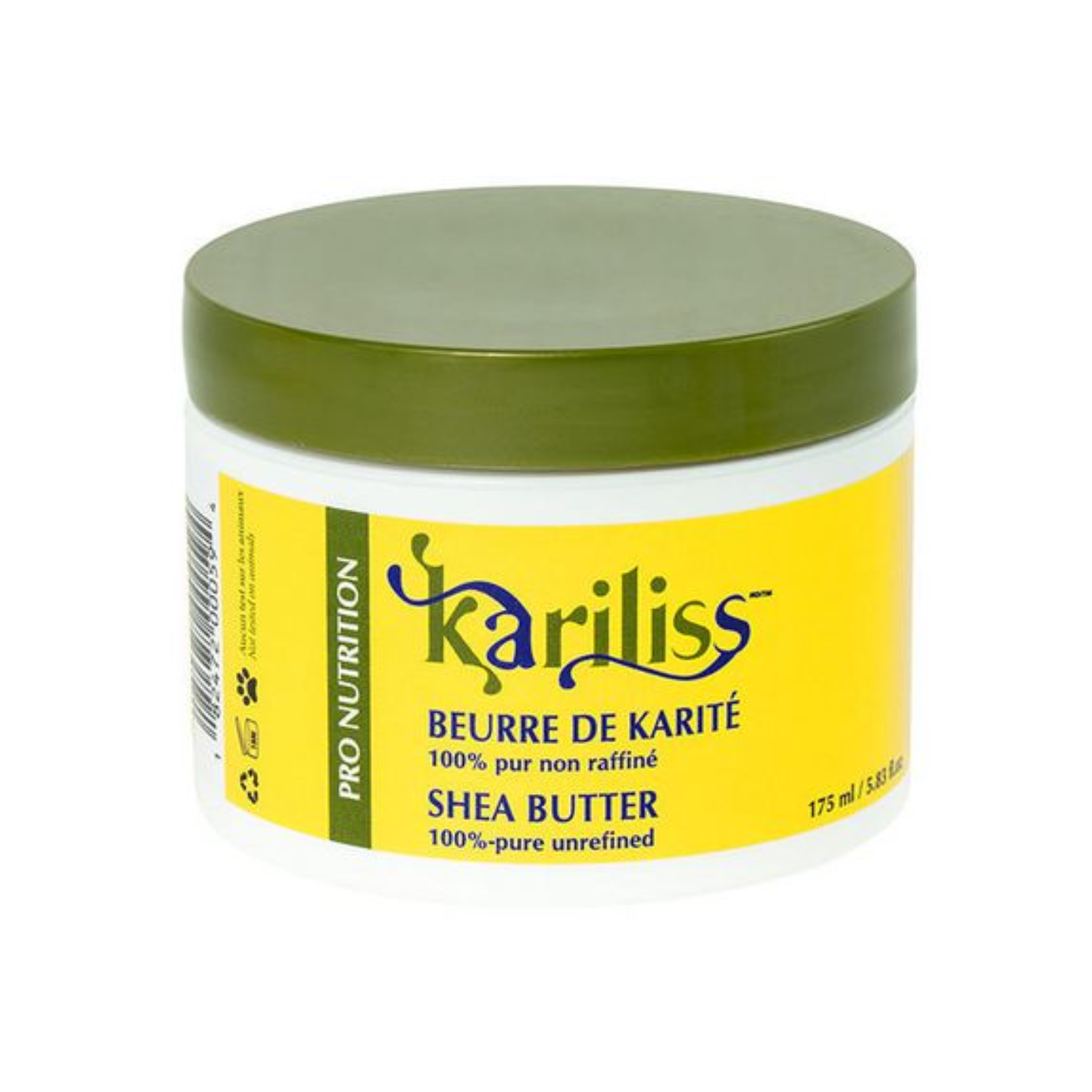 Kariliss – 100% Pure Unrefined Shea Butter, 175 mL