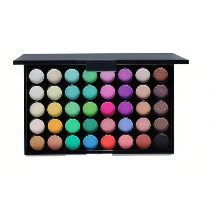 Set de maquillaje de ojos Popfeel "All Your Eye" en colores brillantes: paleta de 40 colores + herramientas, E40-02
