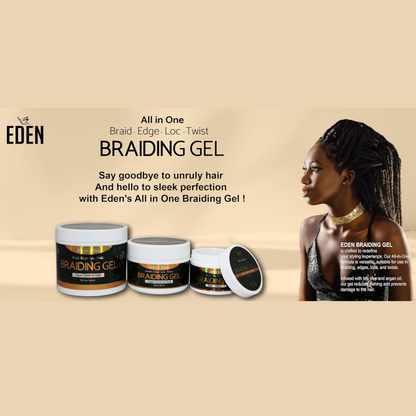 Eden - Gel para Trenzar Todo en Uno (Fijación Súper Extrema)