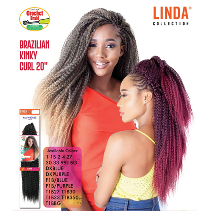 Linda Braiding Collection - Brazilian Kinky Curl, 20 in