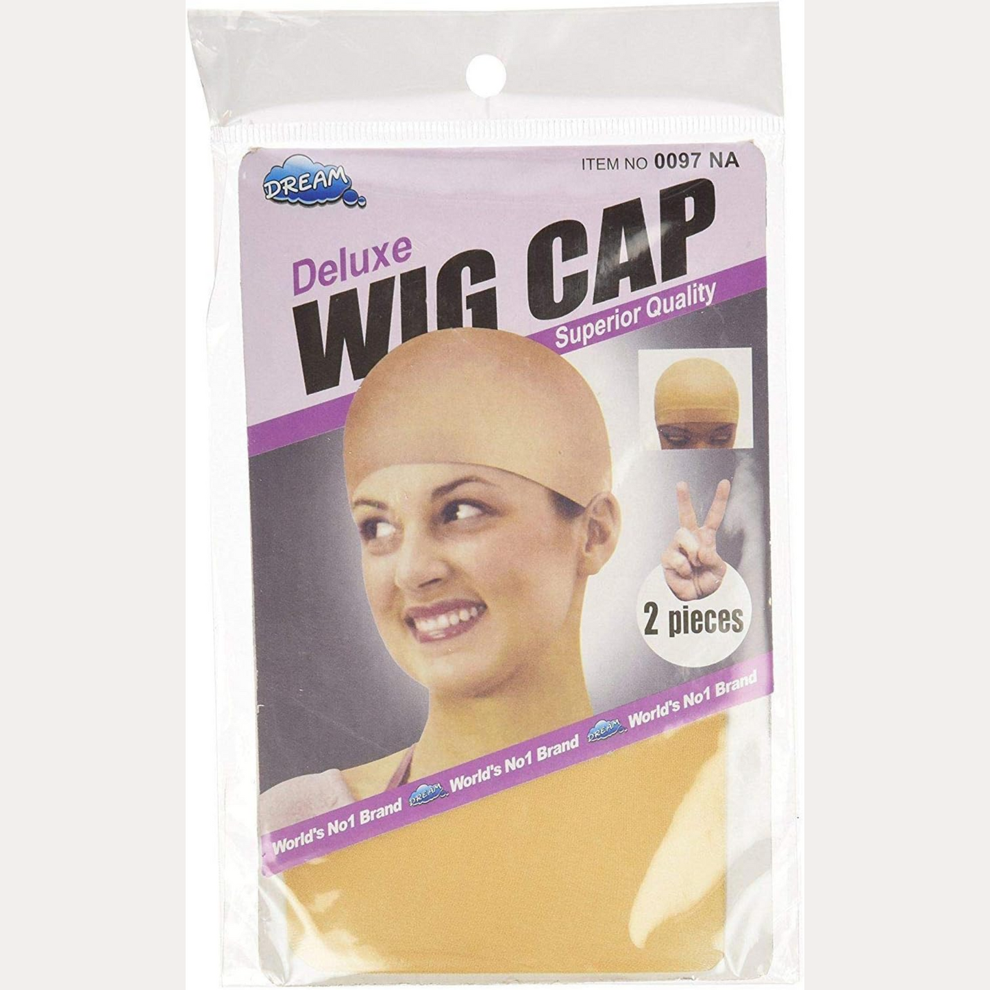 Dream - Deluxe Wig Cap Natural 2 Pcs