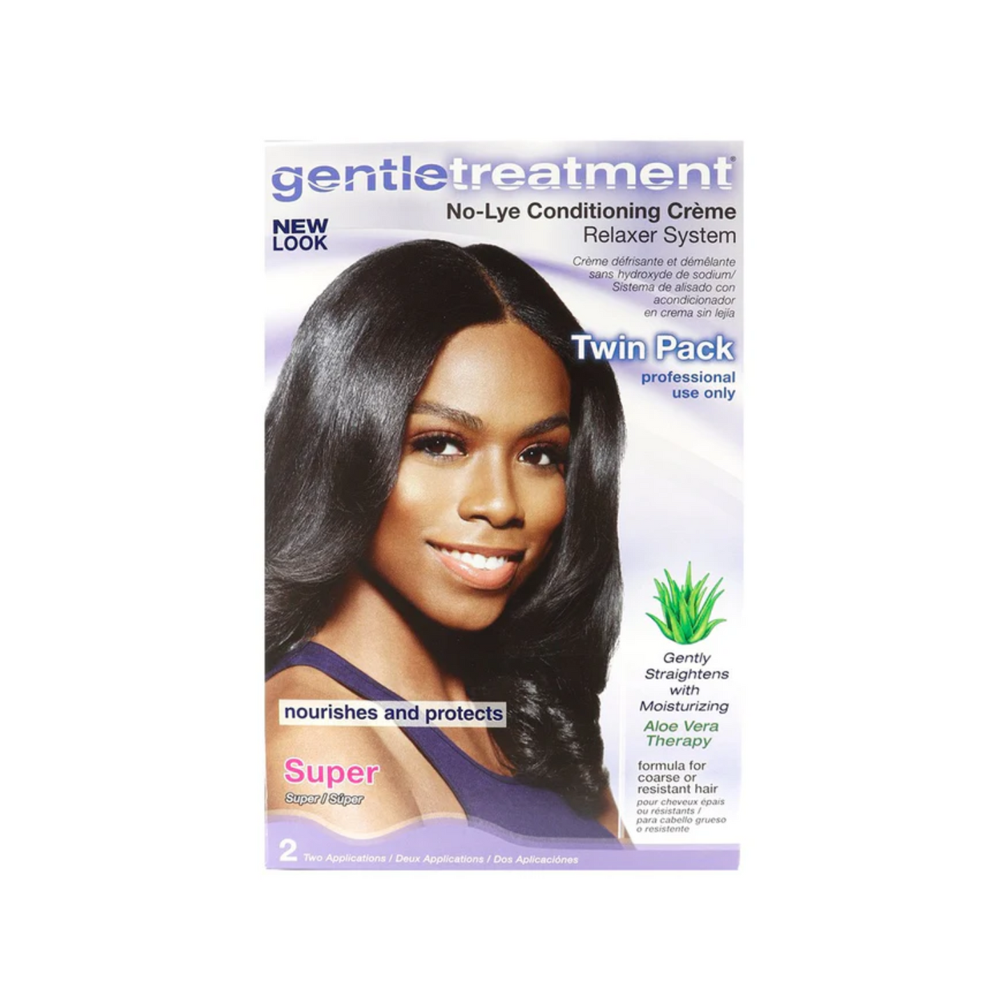 Tratamiento suave – Crema alisadora sin lejía, paquete doble