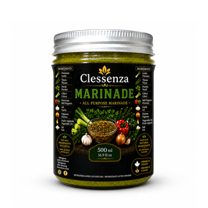 Clessenza All Purpose Marinade – Natural Herb & Vegetable Seasoning Sauce 500ml