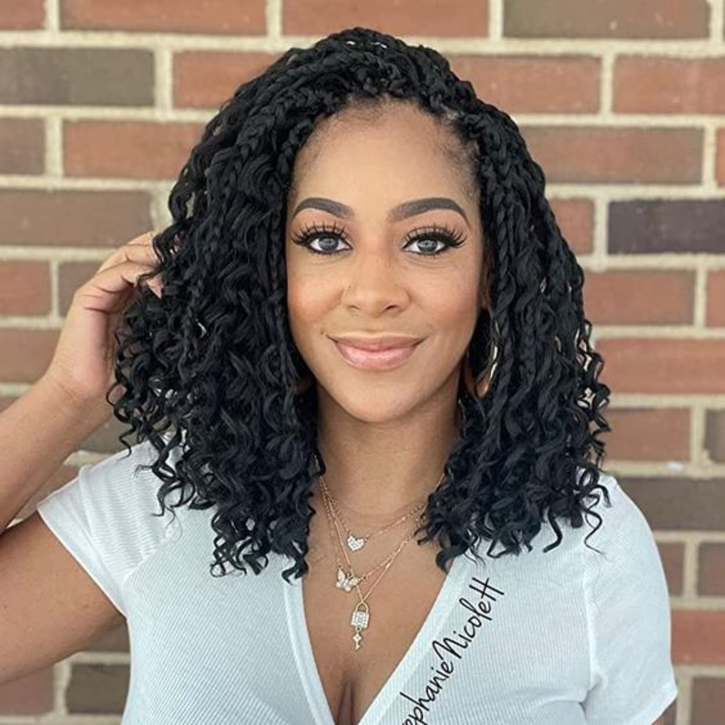 Boho Goddess Crochet Braids 12″ – Curly-End Protective Braiding Hair
