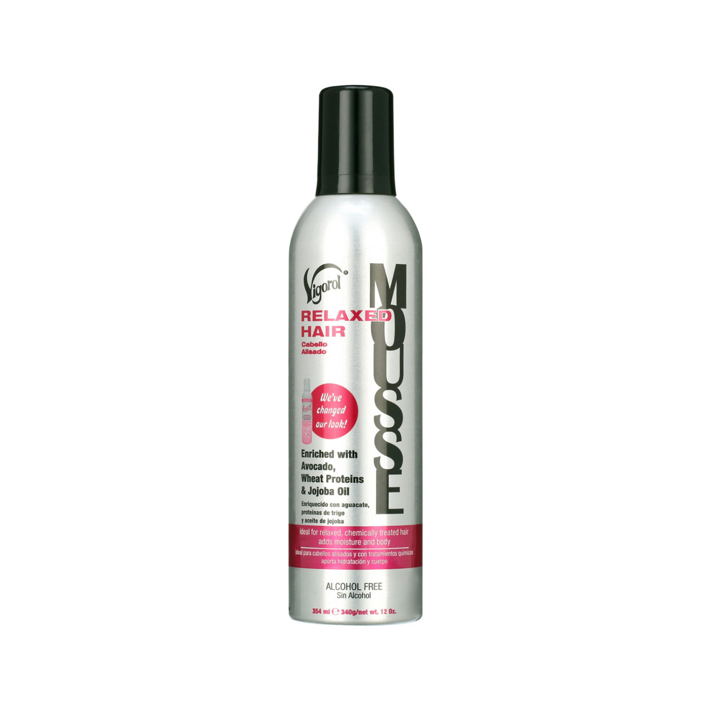 Vigorol – Mousse para peinar el cabello relajado, 355 ml