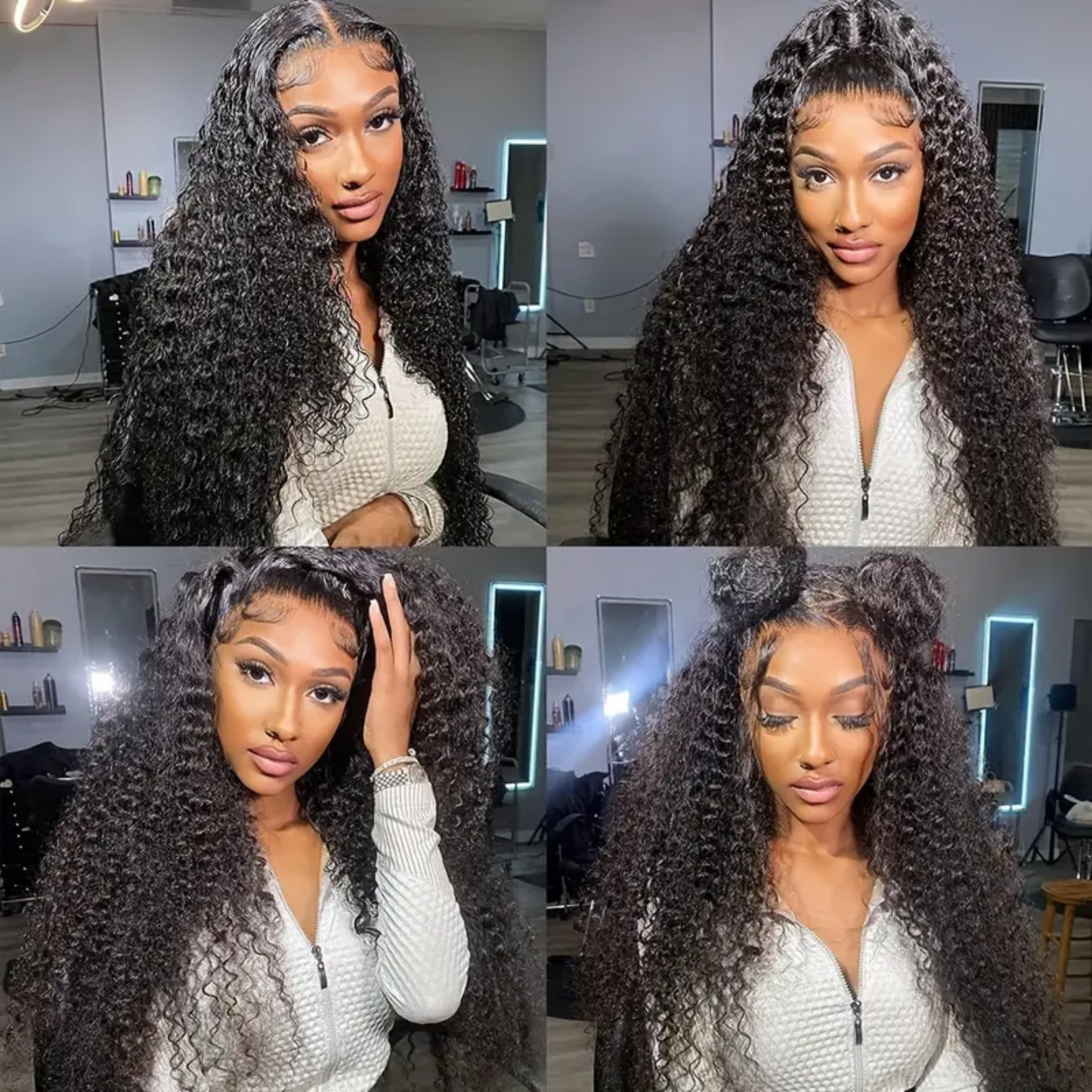 13x4 Lace Frontal Kinky Curly Natural Human Hair Wig - 250% Density, 26 inches