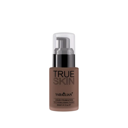 Yabaolian – Base de maquillaje líquida True Skin de alta cobertura y larga duración, 30 ml