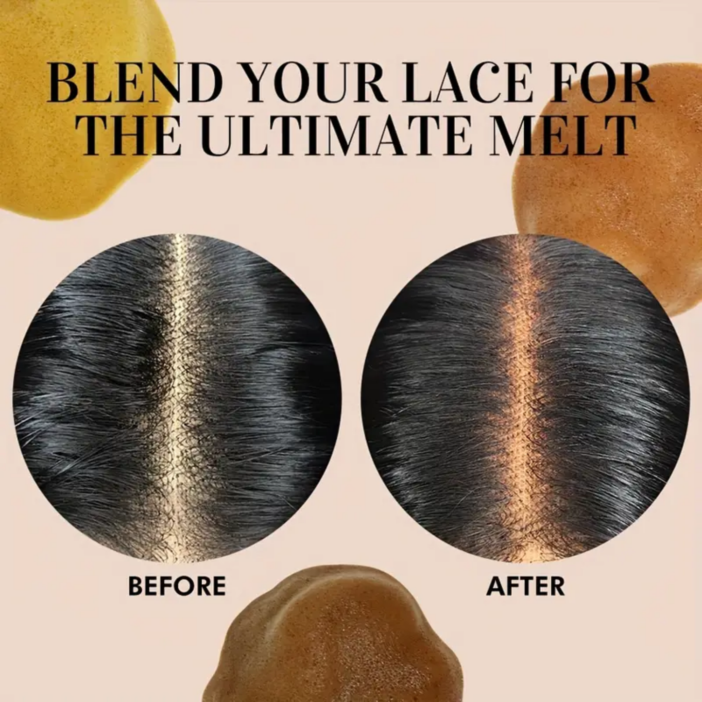 Dola Hair – Kit de fusion de perruque en dentelle complète – Ensemble de coiffure de 7 pièces