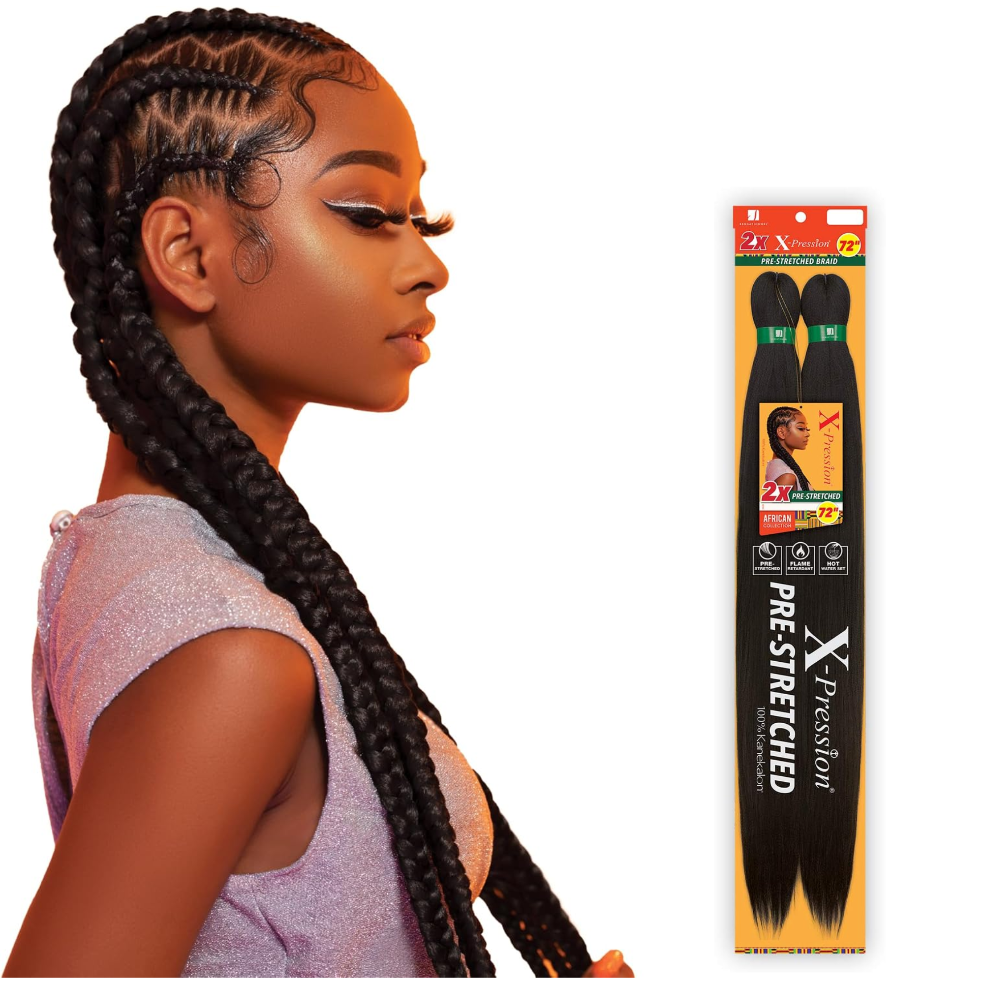 Sensationnel – 2X X-Pression Pre-Stretched Braid 72