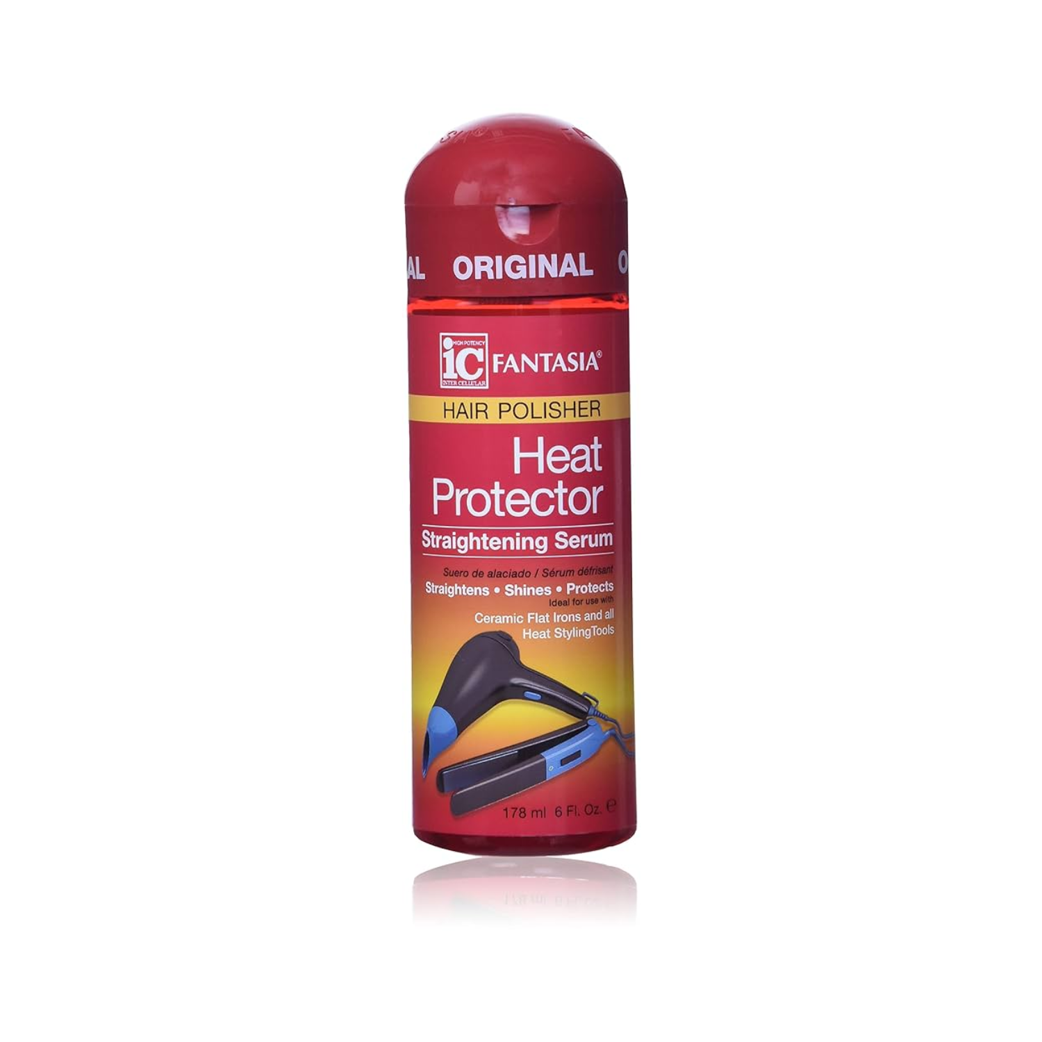 Fantasia IC – Heat Protector Straightening Serum, 6 oz