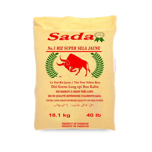 Sada – Riz basmati jaune Super Sela n° 1, 18 kg