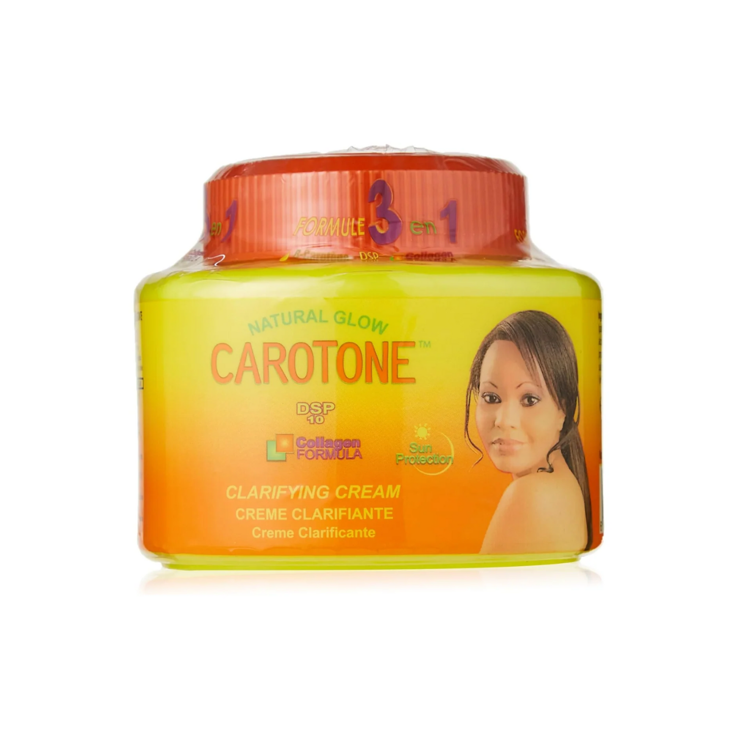 Carotone – Natural Glow Clarifying Cream 3-in-1 with Collagen & Sun Protection