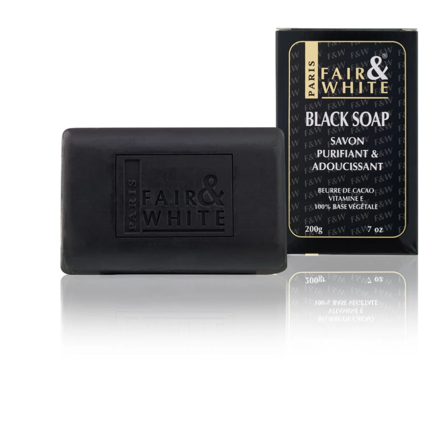 Fair and White – Original Black Soap with Cocoa Butter & Vitamin E, 200g