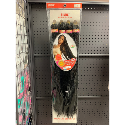 Linda Braiding Collection - 4X Super Long Afro Twist, 60 inch