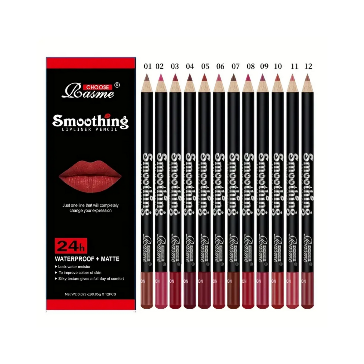 Delineador de labios mate resistente al agua y al agua