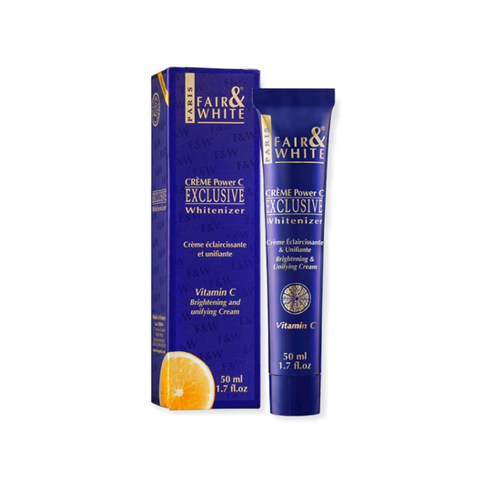 Fair and White – Crème Éclaircissante et Unifiante Exclusive à la Vitamine C, 50g
