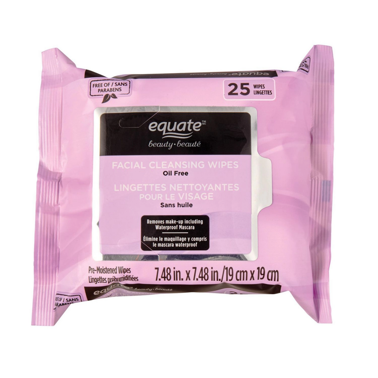 Equate Beauty - Facial Cleansing Wipes 25Pcs