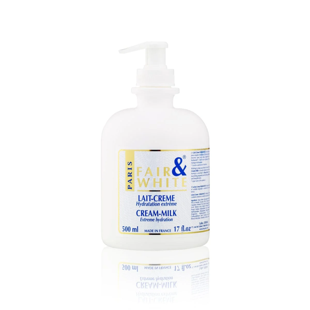 Fair & White Paris – Original Extreme Hydration Cream Milk, 500 mL Fair & White Paris