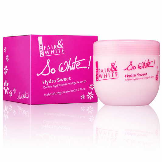 Fair & White Paris – So White! Hydra Sweet Moisturizing Face & Body Cream, 400 mL Fair & White Paris