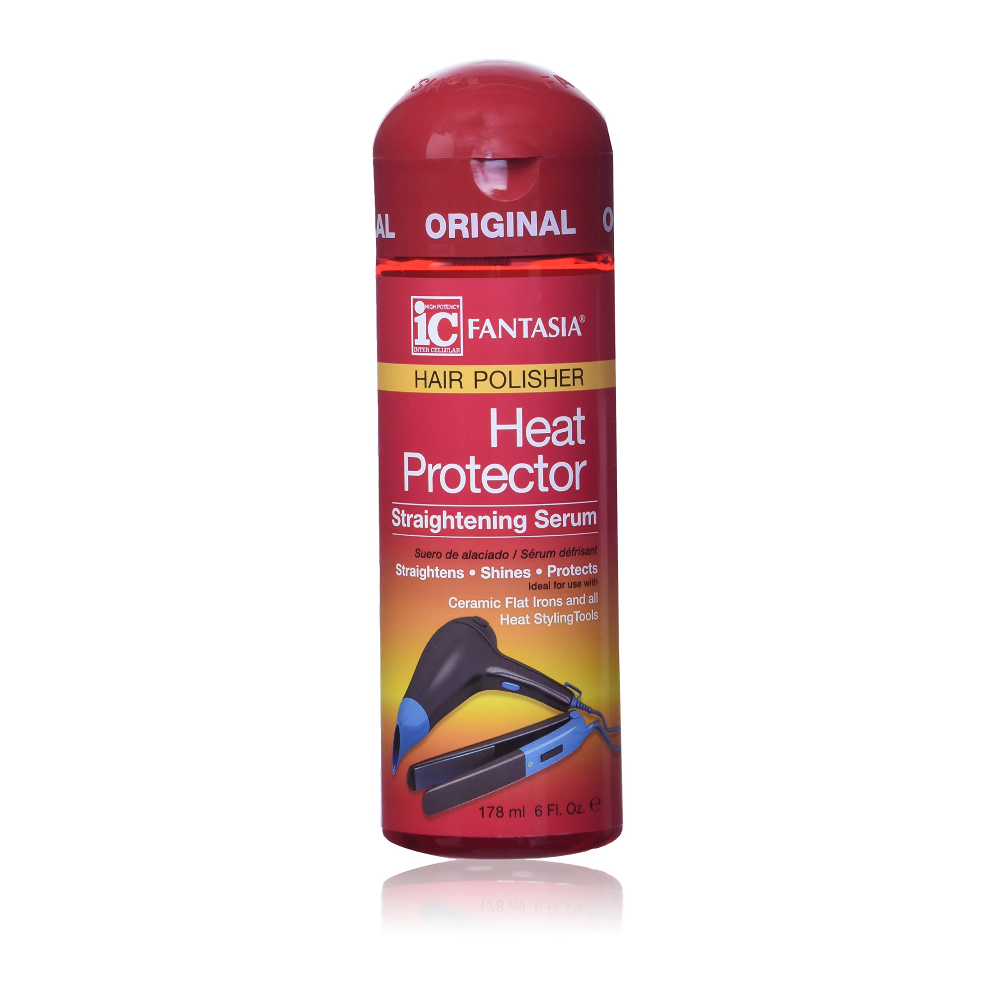 Fantasia IC – Hair Polisher Heat Protector Straightening Serum, 6 fl oz Fantasia IC