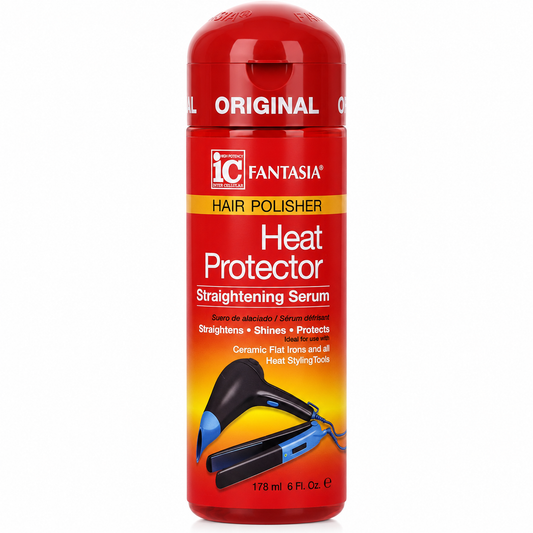 Fantasia IC – Hair Polisher Heat Protector Straightening Serum, 6 fl oz (178 mL) Fantasia IC