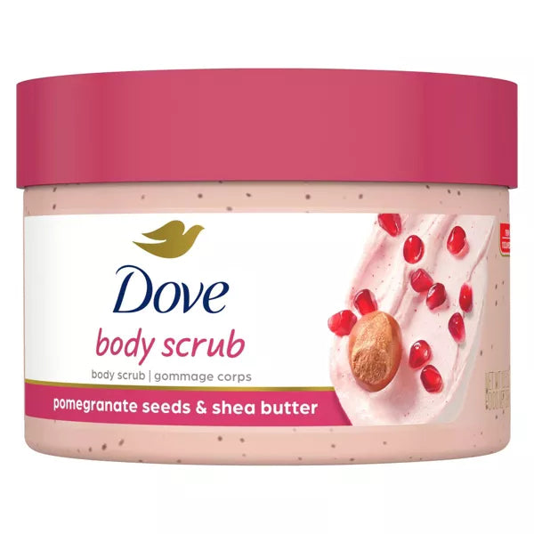 Dove - Pomegranate Seeds & Shea Butter Exfoliating Body Scrub for Silky Smooth Skin