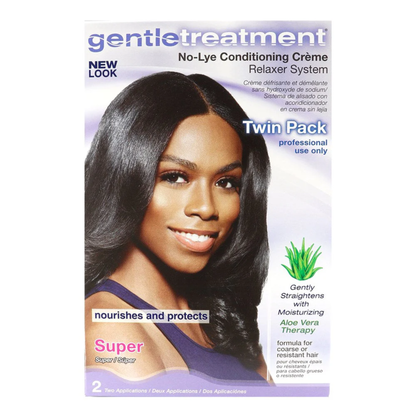 Gentle Treatment – No-Lye Conditioning Crème Relaxer System Twin Pack (2 Applications)