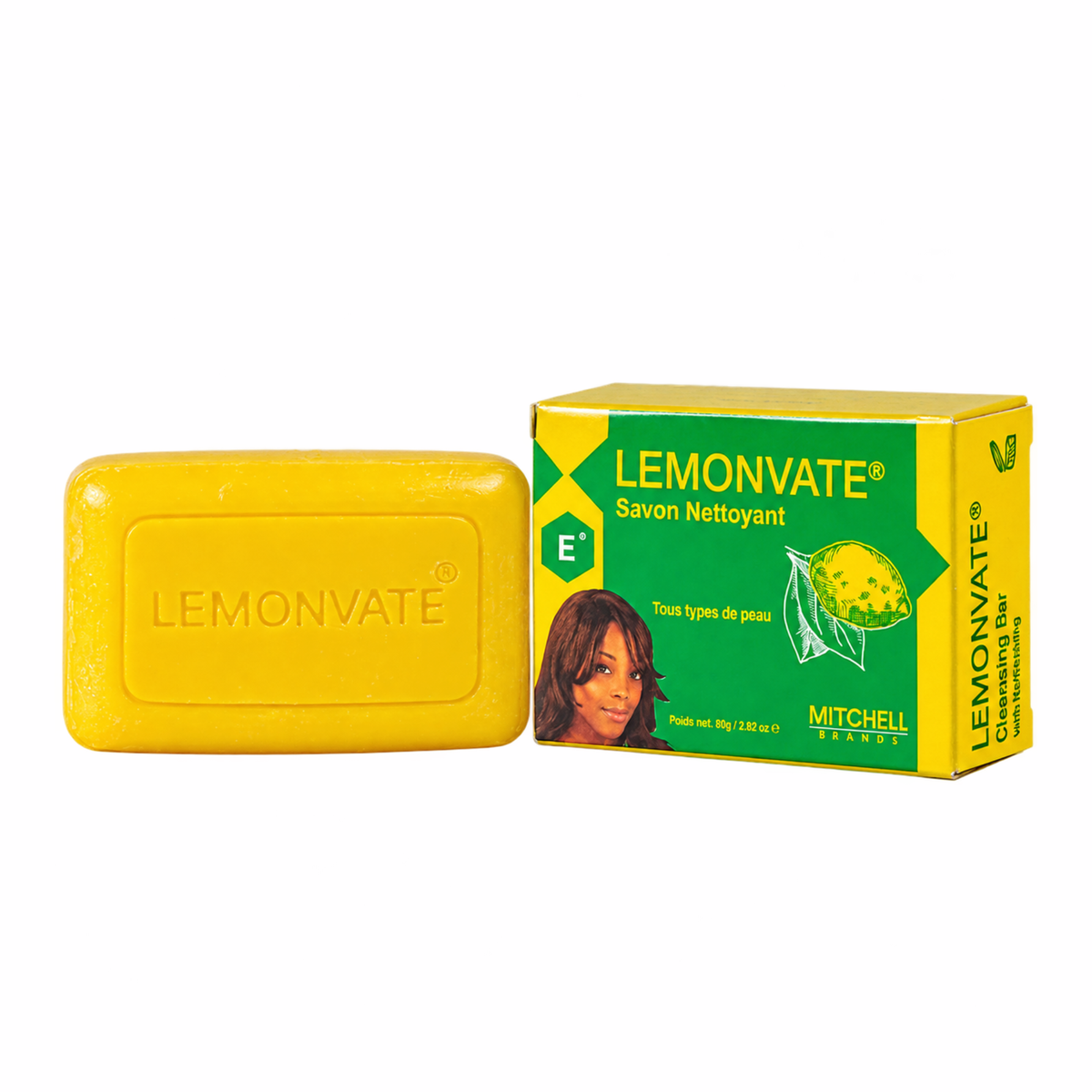 Lemonvate Cleansing Bar soap, 80g Mitchell Brands