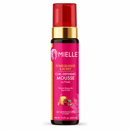 Mielle – Pomegranate & Honey Curl Defining Mousse with Flexible Hold, 7.5 fl oz