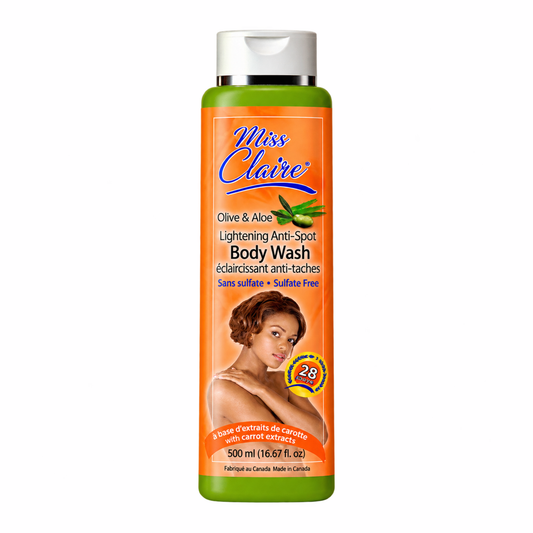 Miss Claire® – Anti-Spot Brightening Exfoliating & Moisturizing Body Wash Intense 28 Days Formula, 500 mL Miss Claire