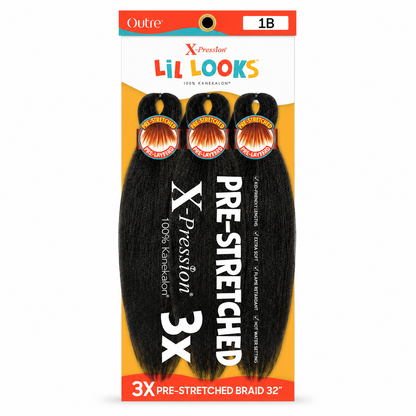 Outre – X-Pression Lil Looks 3X Pre-Stretched Braiding Hair 32"