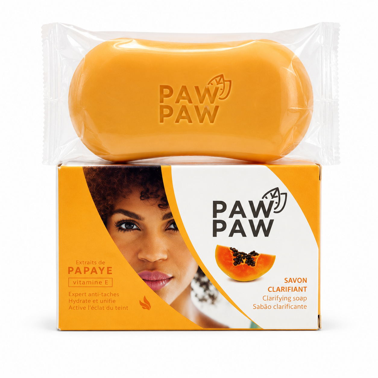 Paw Paw Clarifying Soap with Papaya Extract and Vitamin E 180g Beauty Cleansing Bar