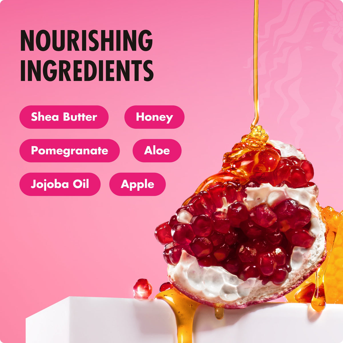 Mielle – Pomegranate & Honey Curl Defining Mousse with Hold, 7.5 fl oz Mielle Organics