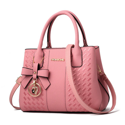 Women's Luxury Design PU Handbag (Light Pink)