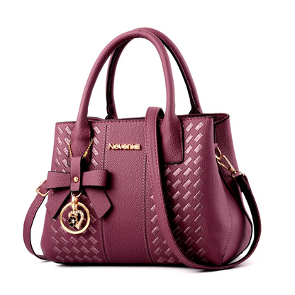 Women's Luxury Design PU Handbag (Purple)