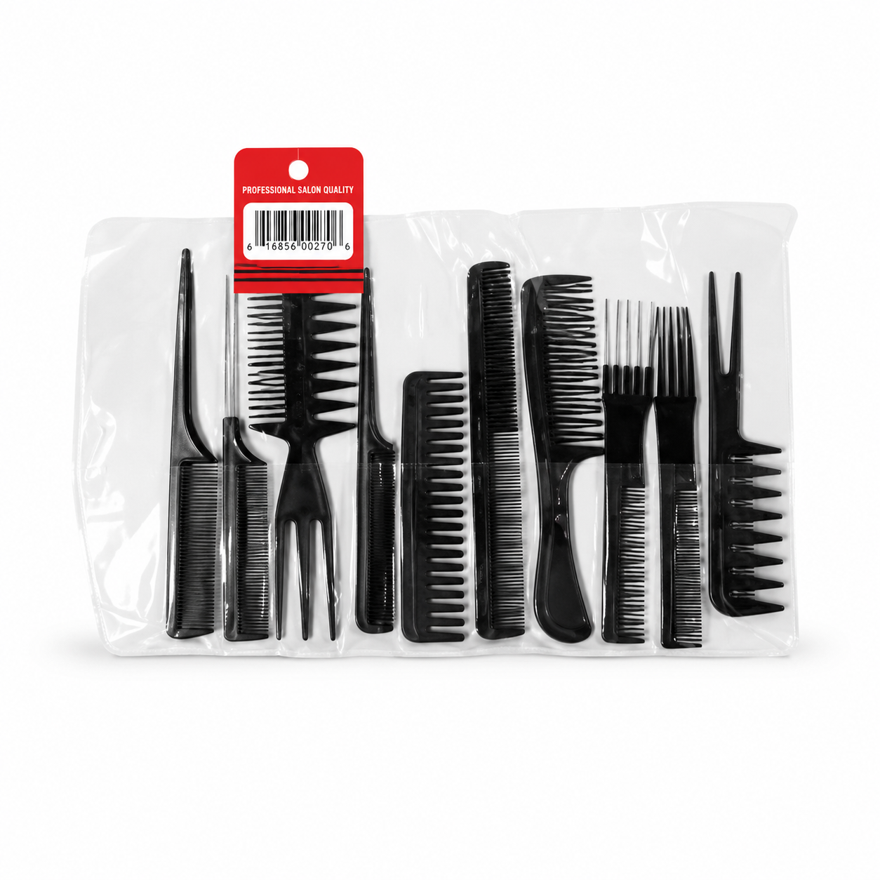 Redberry Professional Hair Comb Kit 10 Piece Salon Styling Sectioning and Hair Cutting Comb Set