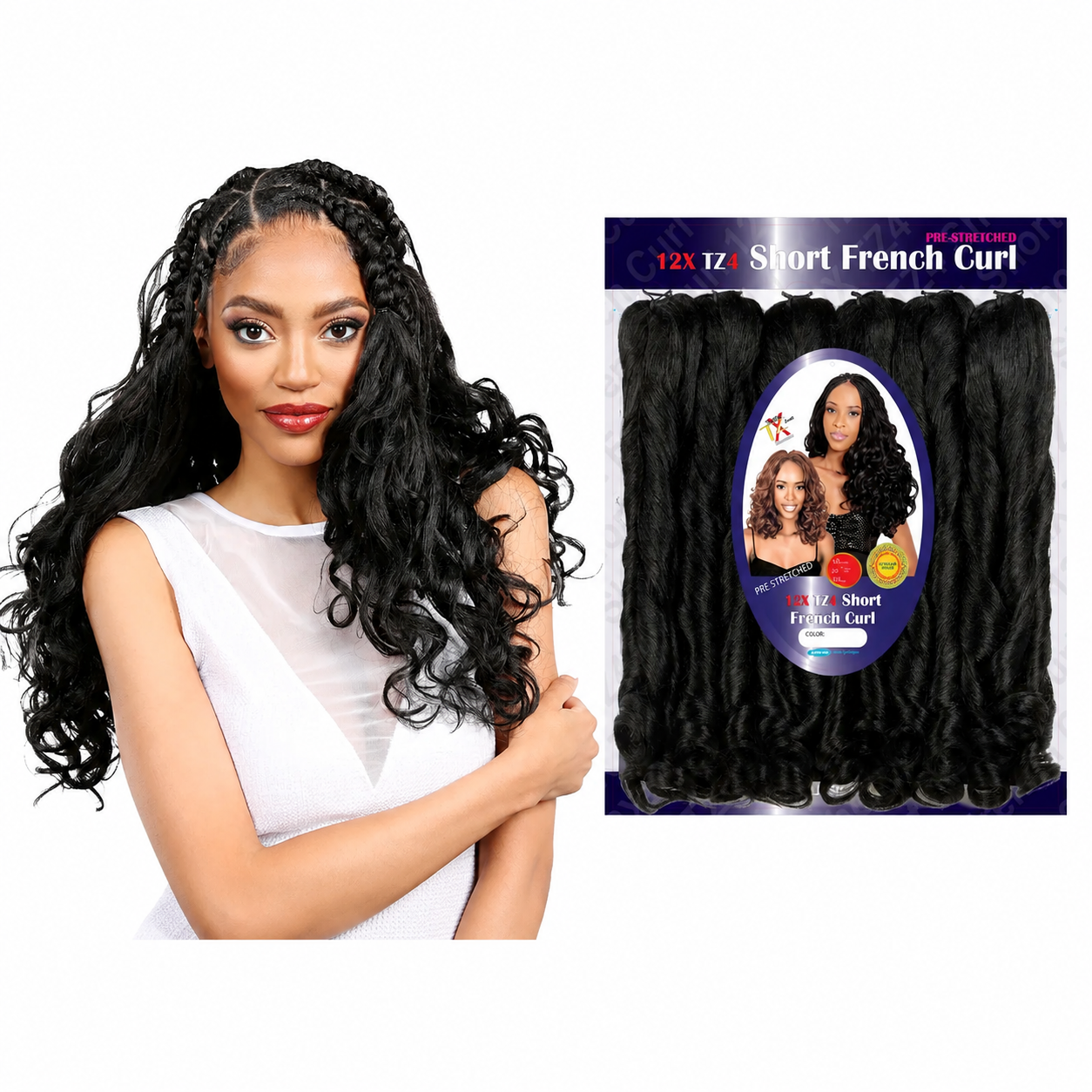 SUPRÊME Hair – Pre-Stretched 12X TZ4 Short French Curl 20" SUPRÊME HAIR