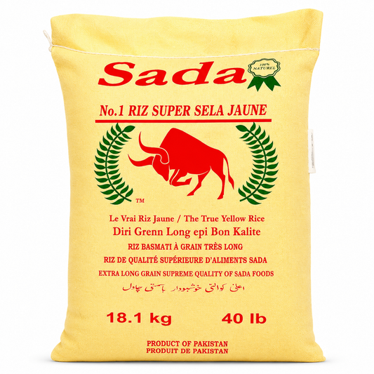 Sada – No.1 Super Sela Yellow Basmati Rice, 40 lb