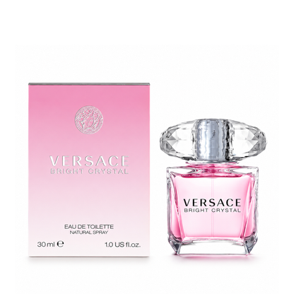 Versace Bright Crystal Eau de Toilette for Women – Luxury Floral Fruity Perfume Spray