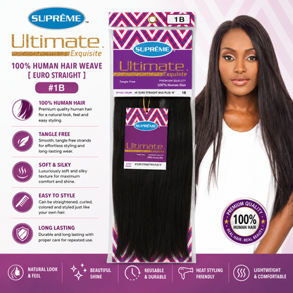 SUPRÊME Hair – Ultimate Exquisite 100% Human Hair Weave [Euro Straight]